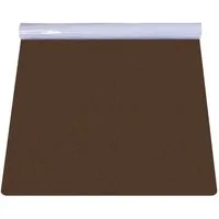 ANRO Bodenschutzmatte NEMESIS Bürostuhl Matte Teppich für Hartboden, Bodenschutz - gerollt, 1-St., Einzelpackung, geräuschdämpfend rutschfest Kurzflor 120x90cm Uni Braun