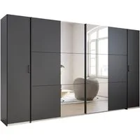 rauch Schwebetürenschrank Kleiderschrank Drehtürenschrank Schrank Garderobe KRONACH (in 3 Ausstattungen BASIC/CLASSIC/PREMIUM, Breiten 225/268/311/354 cm) Kombischrank optional mit 1 oder 2 Spiegel viele Böden MADE IN GERMANY