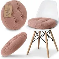 Amazinggirl Stuhlkissen Sitzkissen rund 40 cm Kissen Sitzpolster Sitzauflage Polster für Stuhl