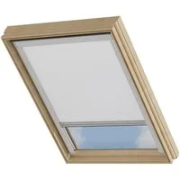 Dachfensterrollo Verdunklungsrollo Weiß - Verdunklung - Kompatibel mit VELUX MK08, Cocoon Home, verdunkelnd, Thermobeschichtet, Einfache Montage, 100% Verdunkelnd, Stufenlos