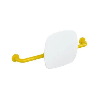 Hewi 801 Rückenstütze 801.51.916118 Wandabstand 150mm, Lehne signalweiß, senfgelb