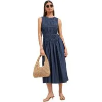 Friends Like These Maxikleid Friends Like These Midaxi-Kleid aus Chambray (1-tlg)