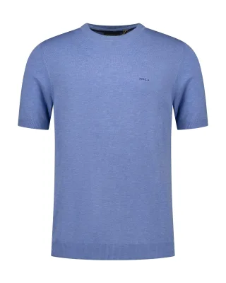 nza new zealand auckland - Shirts Männlich cool blue melange - Gr. - L