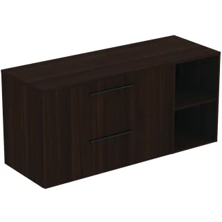 Ideal Standard Möbel-Set 140cm i.life B 2 Auszüge 2 off.Fächer Gr.Schwarz Coffee Oak, T5760NW T5760NW