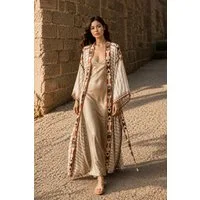 MOPUEA Kimono Strandkleid Bikini-Überwurf Strandponcho Strandtunika Bikini Cover Up, 131 cm, Viskose, Vielseitige Einsatzmöglichkeiten & ideales Geschenk