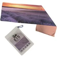 speecheese Sporthandtuch Lavendelfeld Sonnenaufgang Eishandtuch