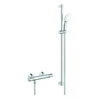 GROHE Thermostat-Brausebatterie Grohtherm 500 34797_1 mit Brausegarnitur 900mm chrom, 34797001 34797001