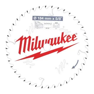 Milwaukee - Kreissägeblatt 184/15,87mm 40Z Holz - 4932471379