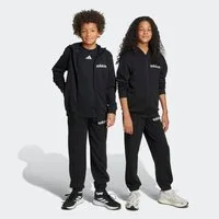 adidas Sportswear Trainingsanzug ESSENTIALS KINDER (2-tlg), zweiteilig, aus Baumwolle und Polyester, weiches French Terry