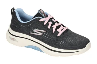 Skechers 125311/BKBL GO WALK ARCH FIT 2.0 - VIVID SUNSET Damen Sneakers Schwarz