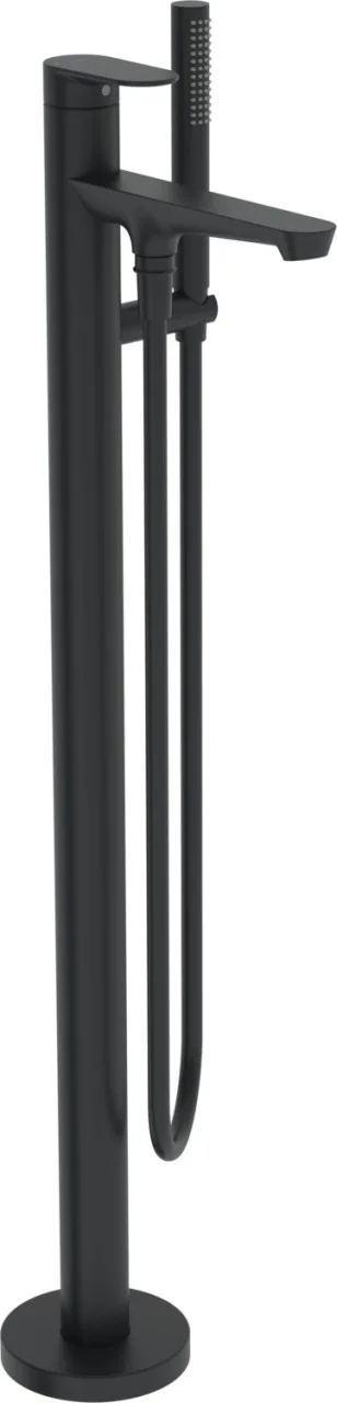 Hansa Einhandmischer Badebatterie bodenstehend HANSAGENESIS, 1-strahlig Matt-Schwarz, 3783206333 3783206333