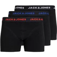 Jack & Jones Trunk JACBLACK – Boxershorts mit Stretch, Jersey und mittlerer Taille (Packung, 3-St) unifarben, modisch, regular fit, Jersey
