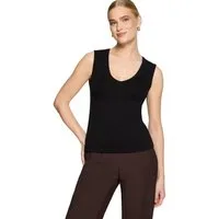 Zero T-Shirt Damen Shirt mit V-Ausschnitt (1-tlg) Material