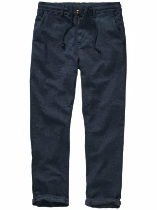 Mey & Edlich Herren Indigo-Chino Blau 98 % Baumwolle, 2 % Elasthan