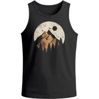 Neverless Tanktop Herren Tank-Top Berge Wandern Outdoor Grafikshirt Naturmotiv mit Print
