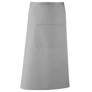Premier Unisex Colours Barschürze (lange kontinentale Form) (2er-Pack) (Silber)