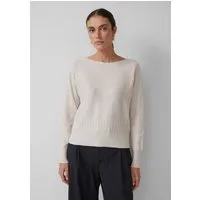 s.Oliver Longpullover Strickpullover Strickpullover mit Strukturmuster am Saum