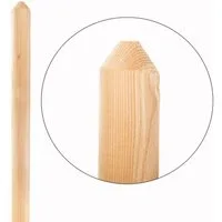 Mega-Holz Holzzaun Zaunlatten-Paket "Mallorca" (Halbpalisade) 6 cm 80 cm 20 Stück, (Sparset, 20-St), Hochwertige heimische Lärche