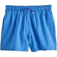 Next Badeshorts Bedruckte Seersucker-Badeshorts mit Streifen 5{dq} (1-St)
