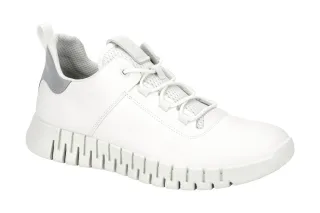 Ecco 52520450874 Gruuv Men's Sneaker White Reflective Heel Bequeme Schn?r Hal...