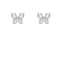 ROUGEMONT Paar Ohrstecker Schmetterling Ohrstecker für Kids und Erwachsene 925 sterling Silber, Echtschmuck