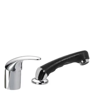 Tres Einhebelmischer für Frisör Kopfwaschbecken Mit abnehmbarer Handbrause, 172450 172450