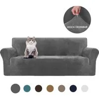 Minicloss Sofahusse 1/2/3/4 Sitzer Sofabezug, Modern Sofaüberwurf Elastische Couchbezug, waschbarer, mit Armlehne, Protector für Hunde Haustiere