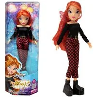 Winx Club Anziehpuppe Bloom Fashion Puppe Winx Club Black-Red Style
