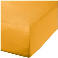 Erwin Müller Spannbettlaken Spannbettlaken "Landshut", Satin, Gummizug: Rundumgummi, (1 Stück), Uni