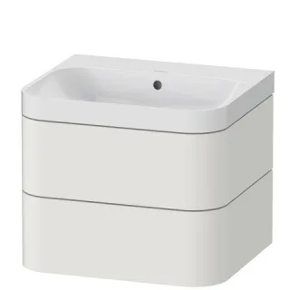 Duravit Happy D.2 Plus c-shaped Set wandhängend Nordic Weiß Seidenmatt 575x490x480 mm - HP4345N3939 HP4345N3939