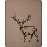 Wohndecke Deer, Biederlack, mit Zierstich