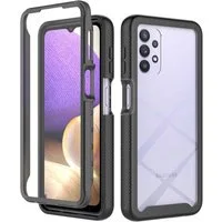 betterfon Handyhülle für Samsung Galaxy A32 5G TPU Case mit 360° Rundumschutz Displayschutz, 360 Grad Hülle mit Displayschutz und Fingerprint