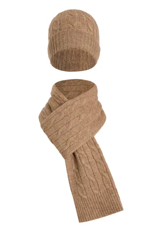 Set Aus Schal Und Mütze Set Aus Schal Und Mütze