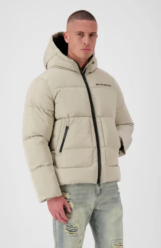 Black Bananas Block Puffer Jacke,