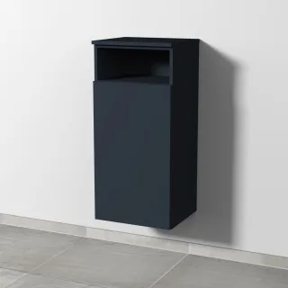 Sanipa 3way Mittelschrank mit 1 Tür und 1 offenem Fach, Marine-Matt, SP1341R SP1341R