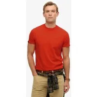 Superdry Rundhalsshirt ESSENTIAL LOGO EMB TEE aus Baumwolle und Single Jersey, Slim Fit, Kurzarm, hüftlang
