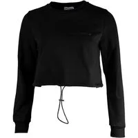 EMPIRE-THIRTEEN Rundhalspullover CROPPED PULLOVER "EMPIRE" kurz