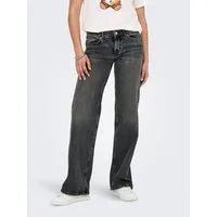 ONLY Low-rise-Jeans ONLJUICY LW WIDE DNM DOT890 NOOS Baumwollmischung