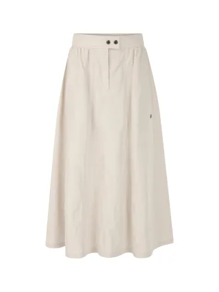 Marc Cain Sports - Wadenlanger Rock mit Schimmereffekt smoke - Gr. - 40
