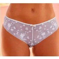 LASCANA Panty mit hübscher Blütenstickereispitze in transparenter Optik
