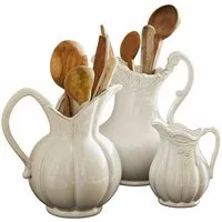 Mirabeau Tischvase Krug 3er Set Lucanera weiß