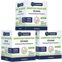 Canosept Fellpflege 3x Canosept Zahnpflege Finger-Pads 50 Stück für Hunde Ges.150 St.