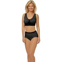 Magic Copper Bügelloser BH Magic Copper BH Gr. L schwarz ohne Bügel Sport Yoga Fitness Bustier