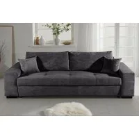 COLLECTION AB Schlafsofa Kreta, B: 248 cm, Liegefl. 137x195 cm, Bettfunktion, Bettkasten & 2 Zierkissen, optional mit Topper