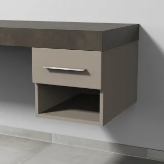 Sanipa Anbau-/Solitärschrank 2morrow (G2350) 340x350x520 Sandgrau-Matt, G235067 G235067