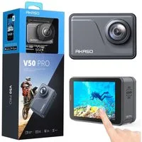 Akaso V50 Pro Action Cam (4K Ultra HD, Wi-Fi 2.4G, wasserdicht bis zu 40m, EIS3.0, LDC, Fernbedienung)