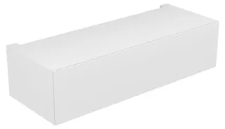 Keuco Unterbauschrank Edition 11 31313, 1 Front-Auszug, weiß/Glas weiß satiniert, 31313270000 31313270000