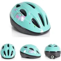 Byox Kinderhelm Kinder Schutzhelm Y03 Größe S 48-54 cm, einstellbar LED-Beleuchtung 8 Löcher