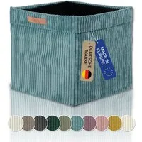 Lycce Regalkorb Kallax Boxen Cord 1 Stk. türkis, Aufbewahrungsbox faltbar 33x33x31cm (1 St)