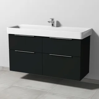 Sanipa 3way Waschtischunterbau zu Laufen Pro S Waschtisch mit 4 Auszügen, Vulkan-Matt UP7861V